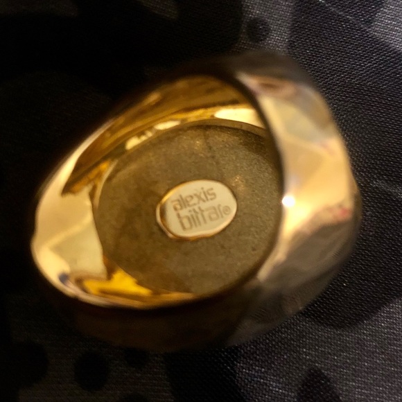 Alexis Bittar Gold and Cream Ring